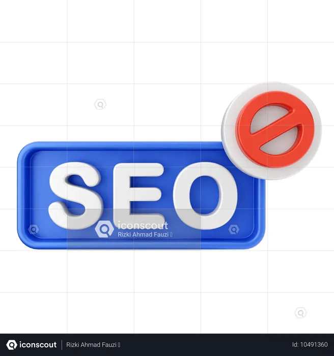 Bloquear seo  3D Icon