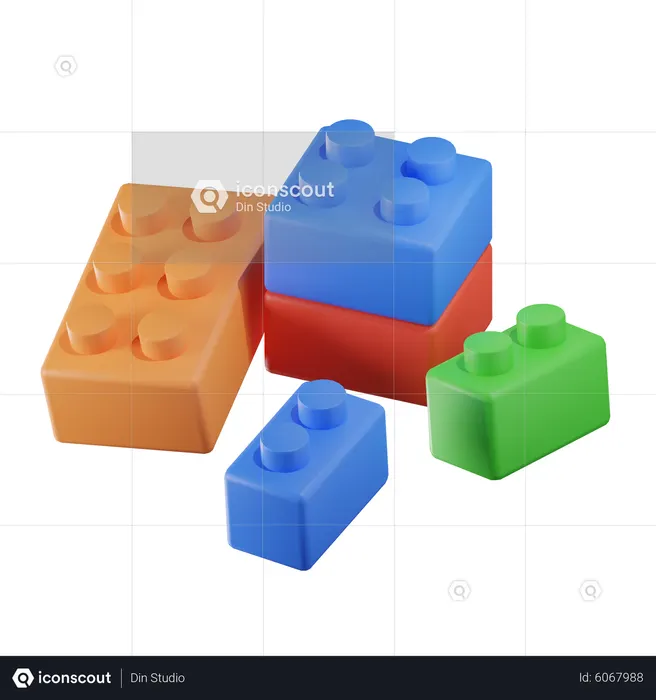 Blocos de construção  3D Icon