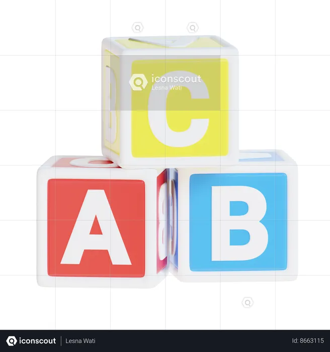 Blocs alphabétiques  3D Icon