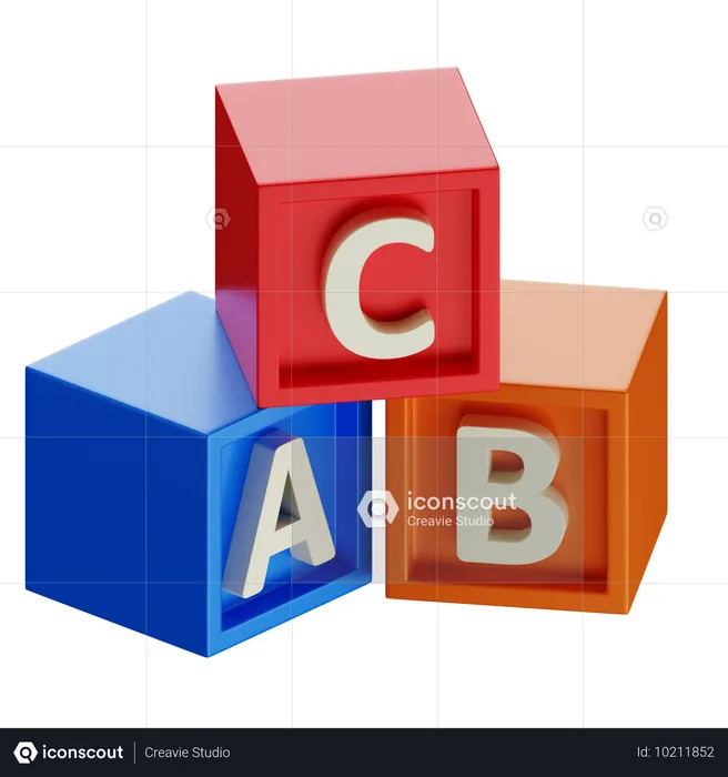 Blocs alphabétiques  3D Icon