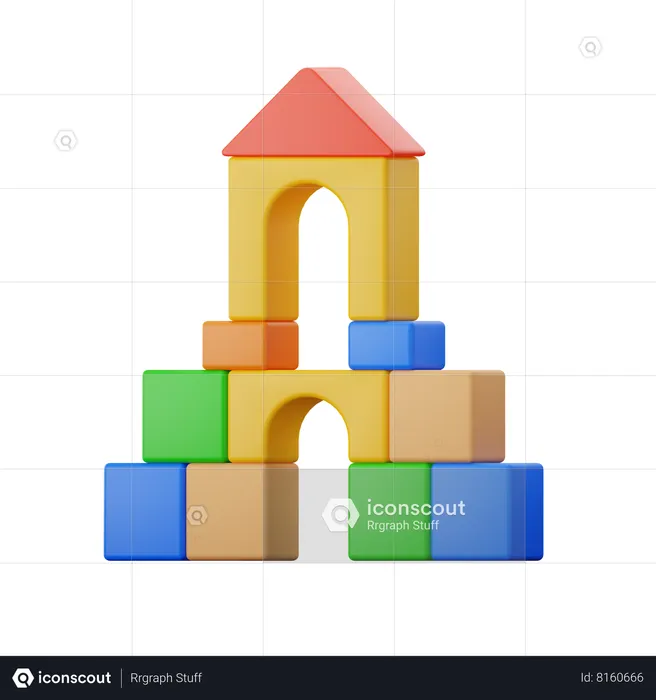 Blocs de construction  3D Icon