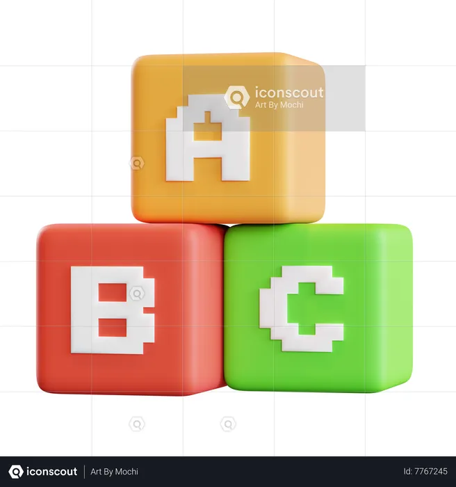 Blocs d'éducation  3D Icon