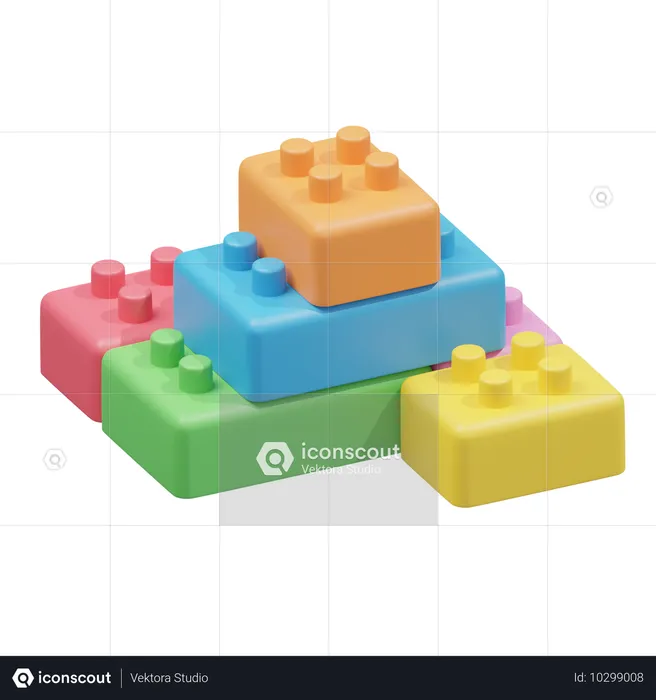 Blocs LEGO  3D Icon