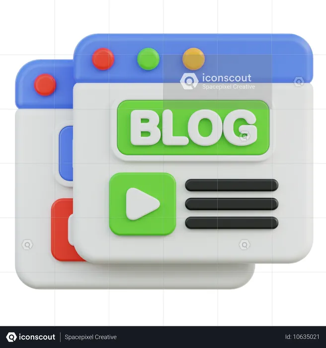 Blog  3D Icon