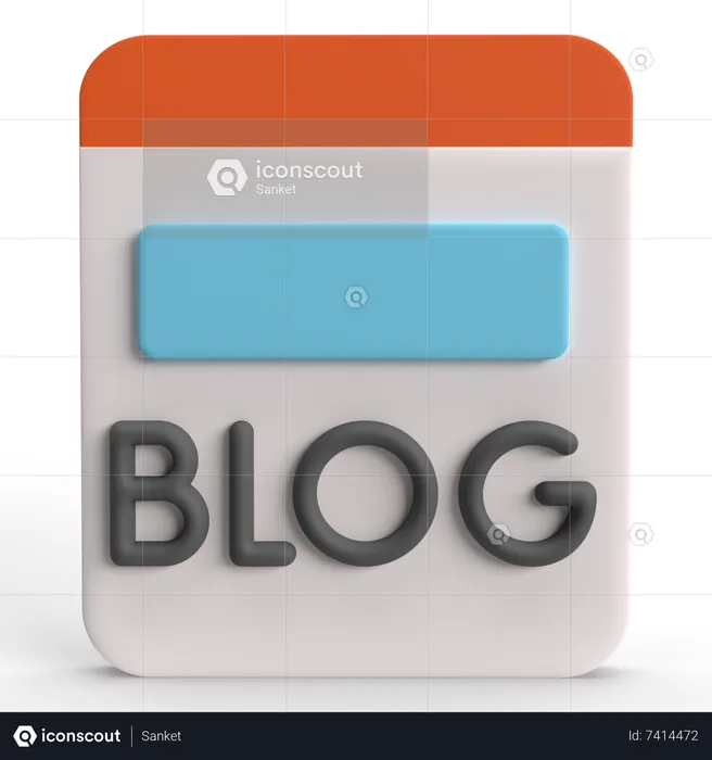 Blog  3D Icon