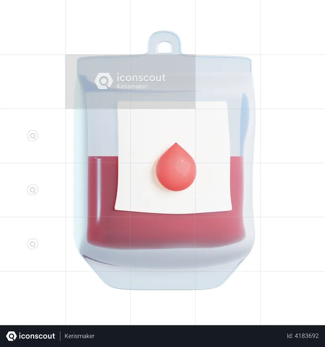 Blood Bag  3D Icon