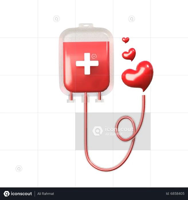 Blood Bag  3D Icon