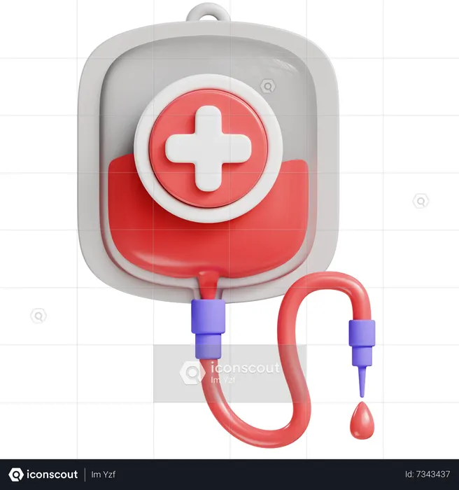 Blood bag  3D Icon