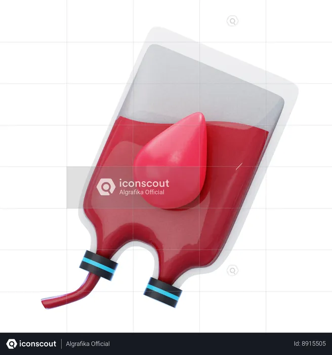 Blood Bag  3D Icon