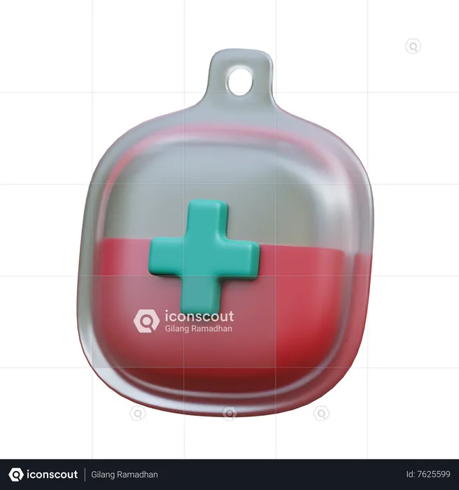 Blood Bag  3D Icon