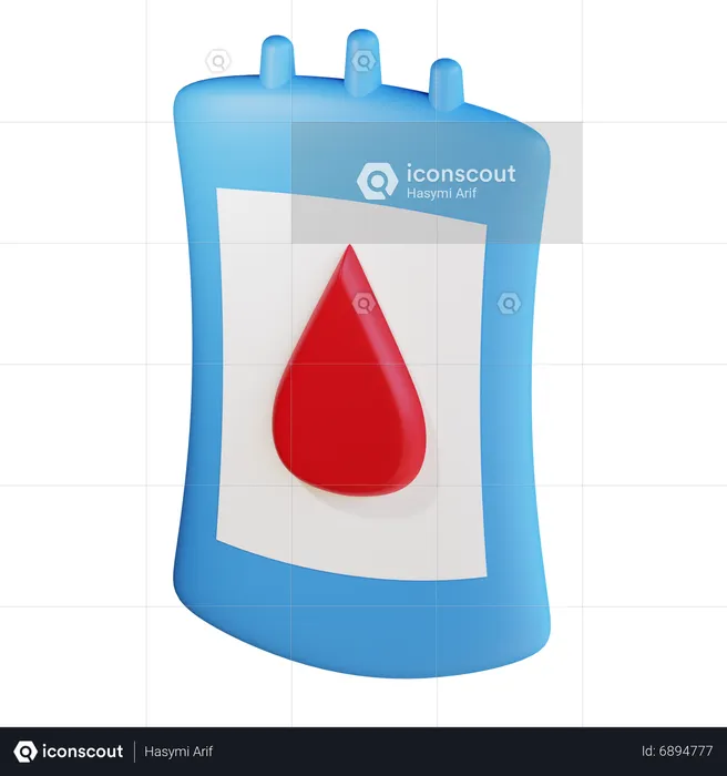 Blood Bag  3D Icon