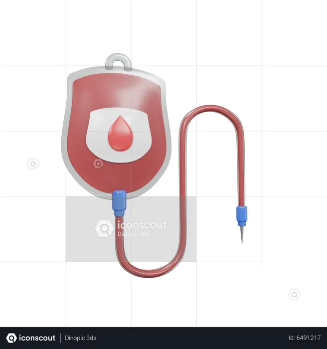 Blood Bag  3D Icon