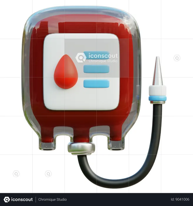 Blood Bag  3D Icon
