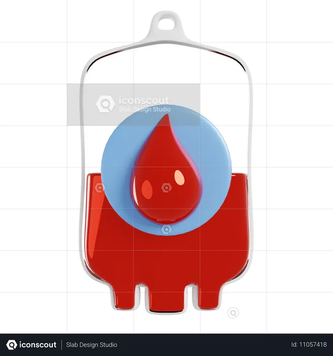 Blood Bag  3D Icon