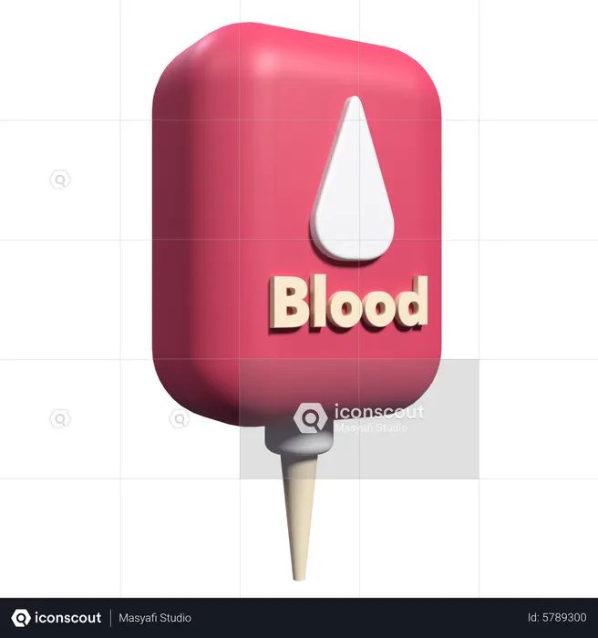 Blood Bag  3D Icon