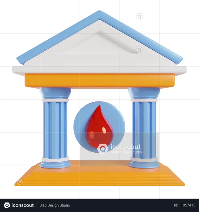 Blood Bank  3D Icon