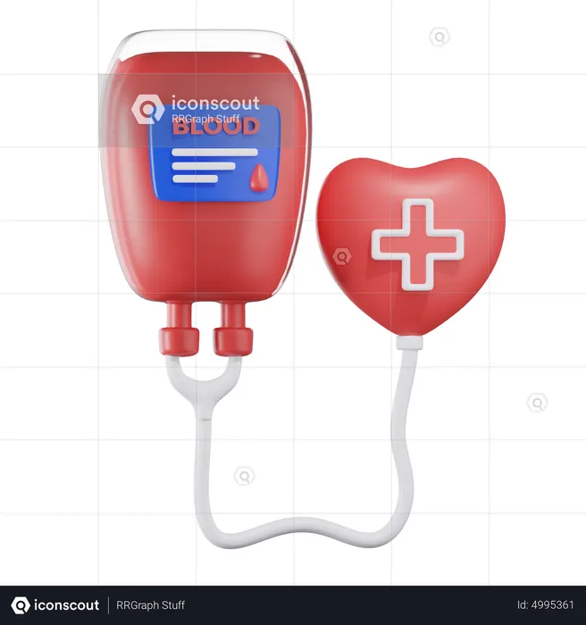 Blood Bank  3D Icon