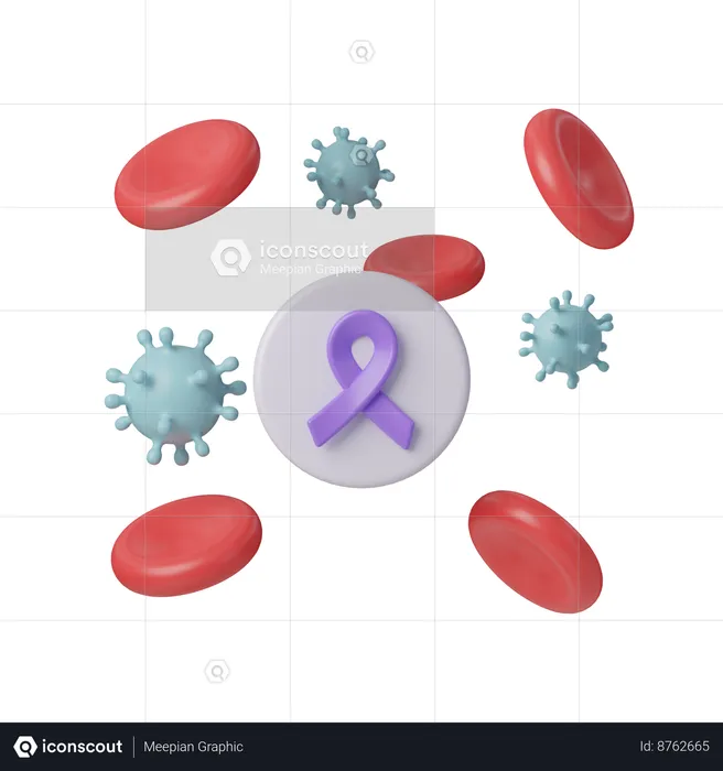 Blood Cancer  3D Icon