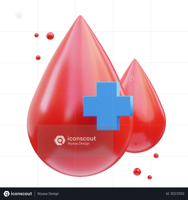 Blood Donate  3D Icon