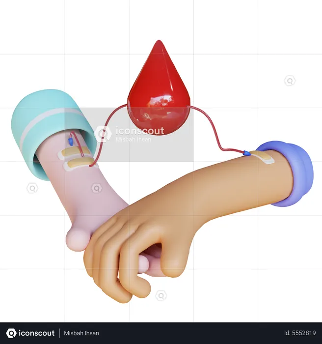 Blood Donate  3D Illustration