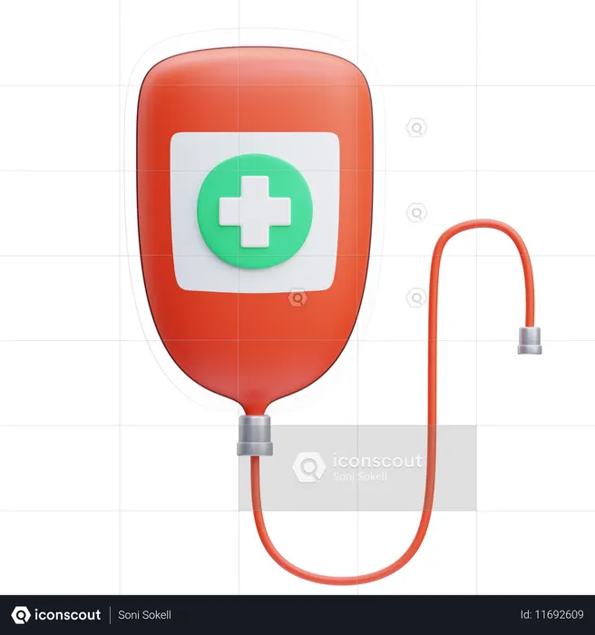 Blood Donation  3D Icon