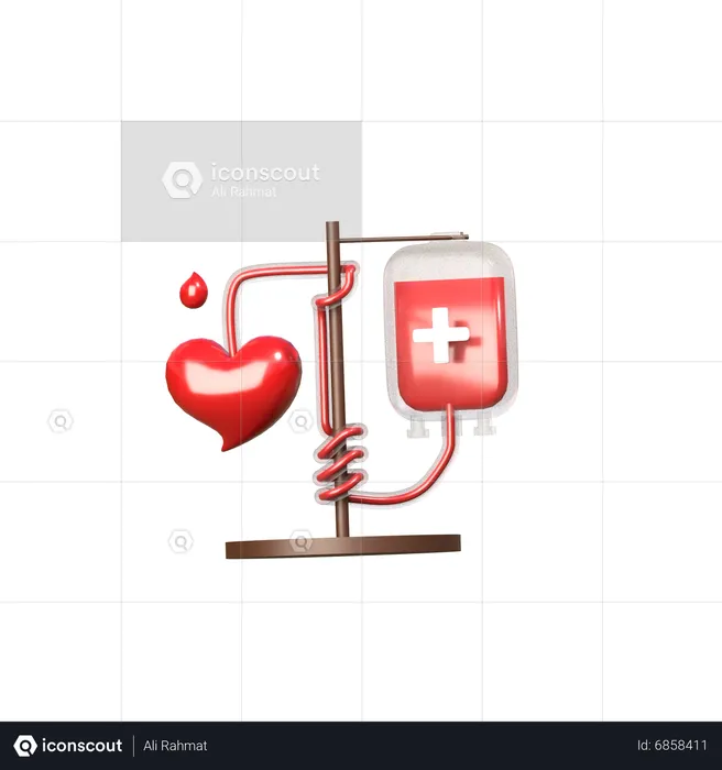 Blood Donation  3D Icon