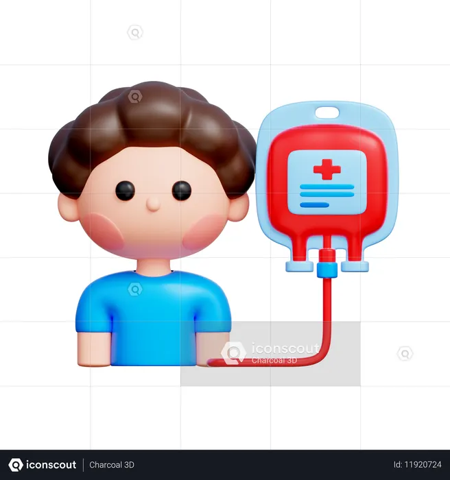 Blood Donation  3D Icon