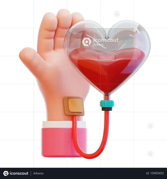 Blood donation  3D Icon