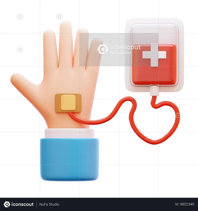 Blood Donation  3D Icon