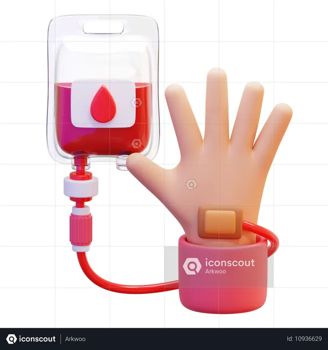 Blood donation  3D Icon