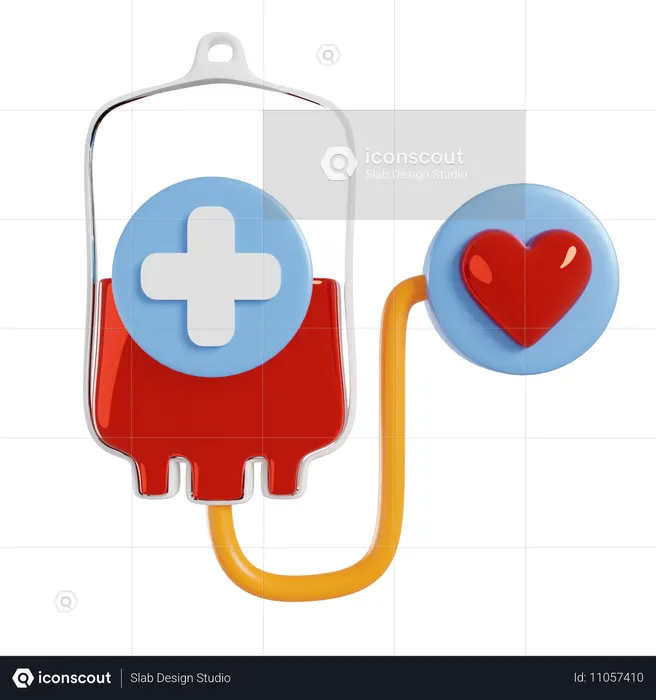 Blood Donation  3D Icon