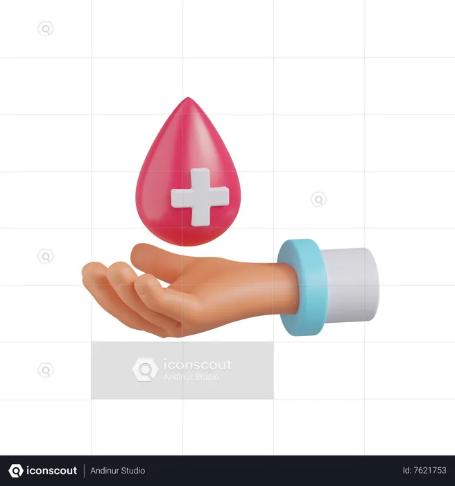 Blood Donation  3D Icon