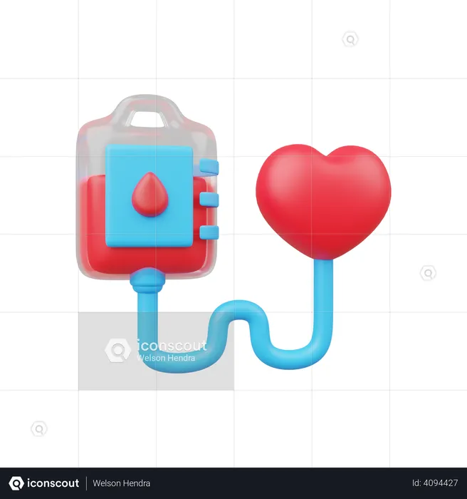 Blood Donation  3D Illustration