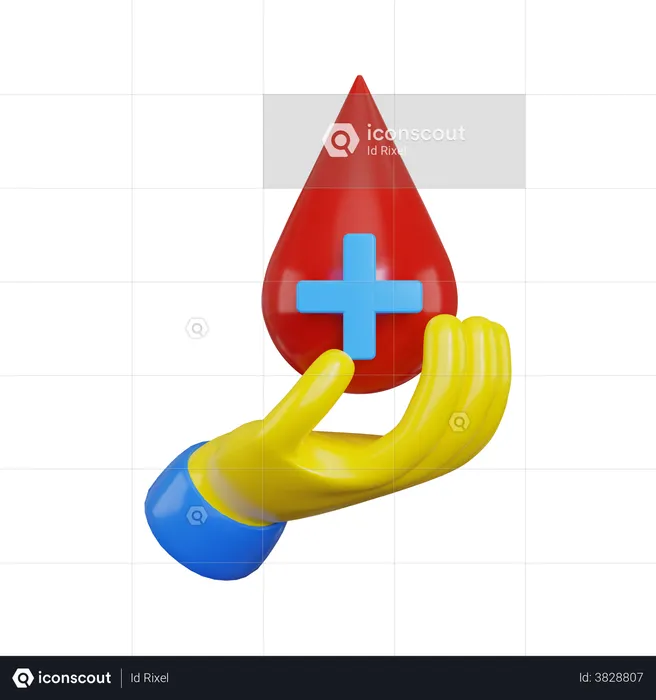 Blood donation  3D Illustration