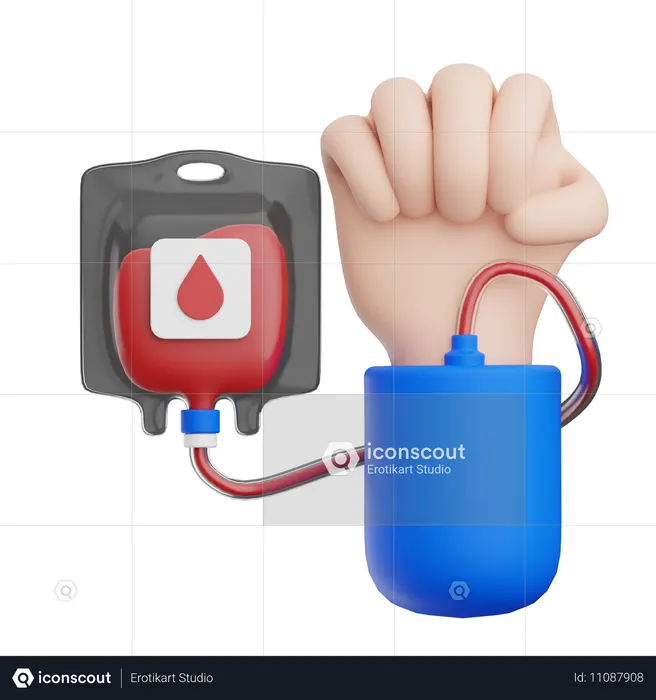 Blood Donor  3D Icon