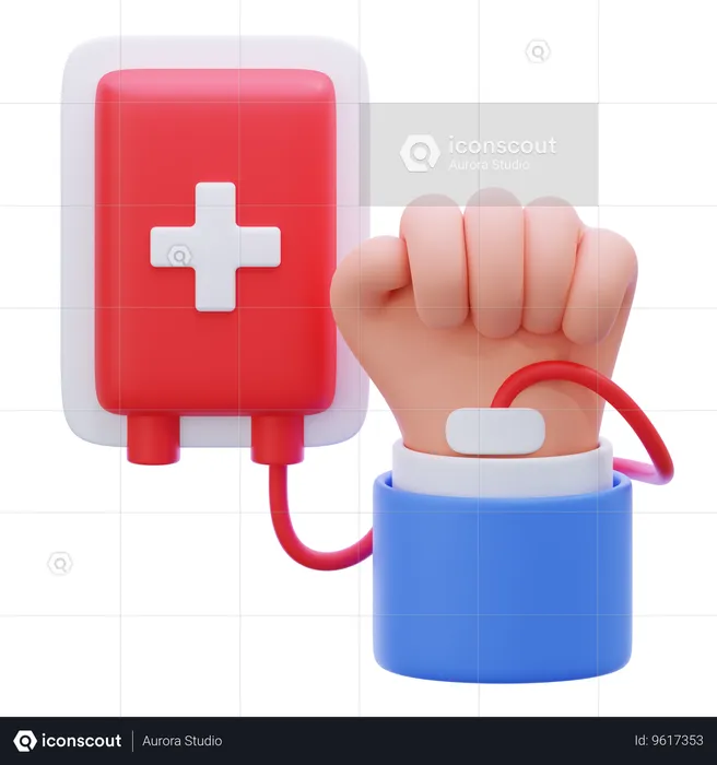 Blood Donor Emoji 3D Icon