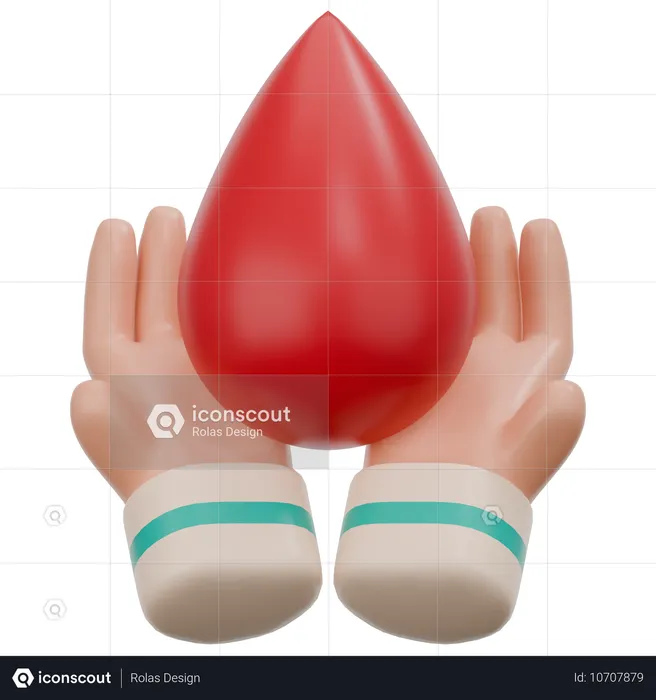 Blood Drop  3D Icon