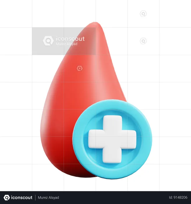 Blood Drop  3D Icon