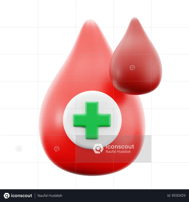 Blood Drop  3D Icon