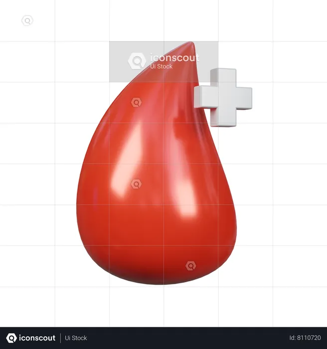 Blood Drop  3D Icon