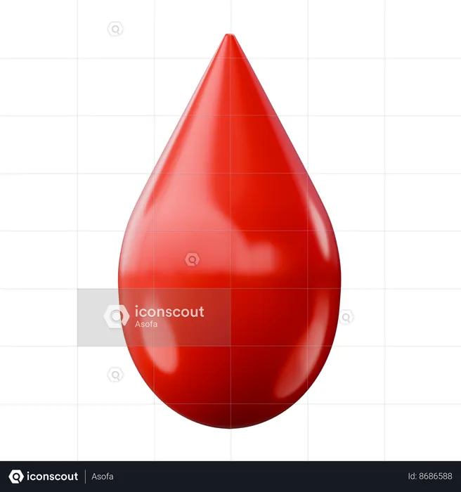 Blood Drop  3D Icon