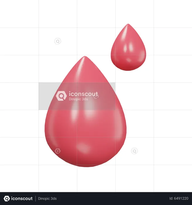 Blood Drop  3D Icon