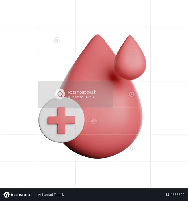 Blood Drop  3D Icon