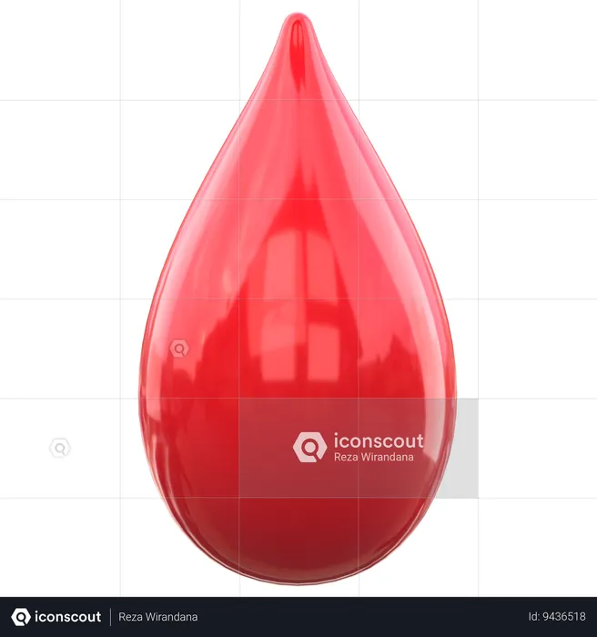 Blood Drops  3D Icon