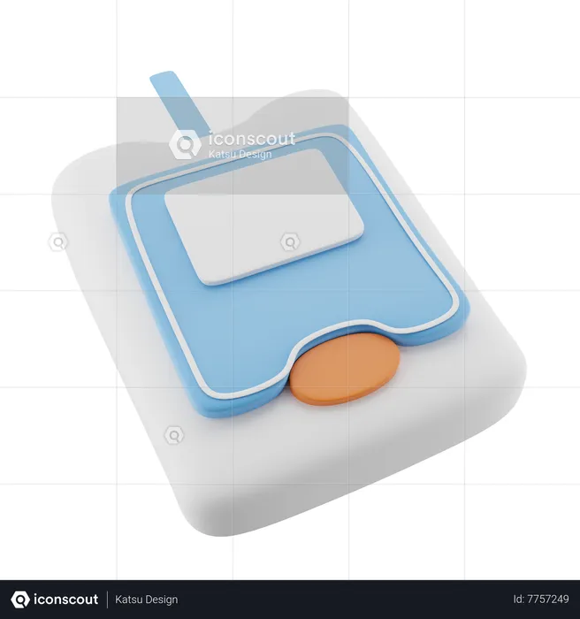 Blood Glucose Monitor  3D Icon