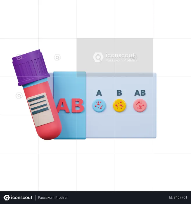 Blood Group  3D Icon