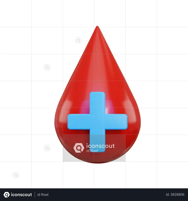 Blood group  3D Illustration