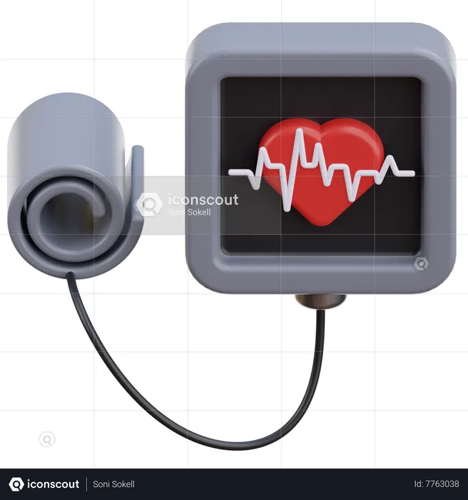 Blood Pressure  3D Icon