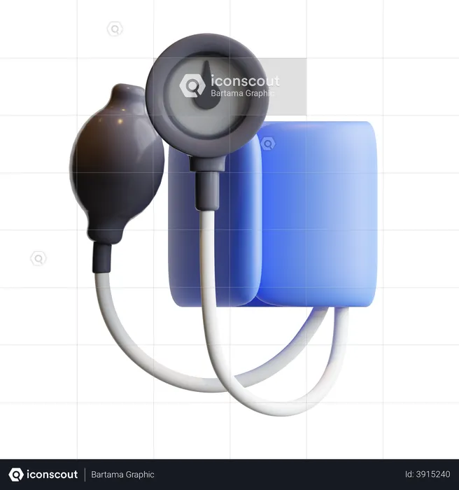 Blood Pressure Device  3D Illustration