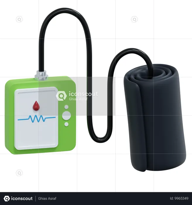 Blood Pressure Monitor  3D Icon